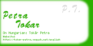 petra tokar business card